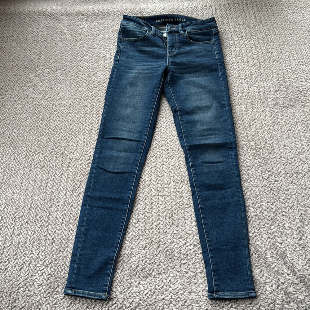 Blue Denim AE Skinny Jeans long